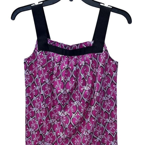 Loft (Ann Taylor) Combo Pink/Black Ribbon Dressy Tank and Cropped sweater set - Picture 4 of 12